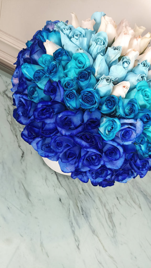 Creativo Bouquet de Rosas azules calidad Premium | CLAIRE