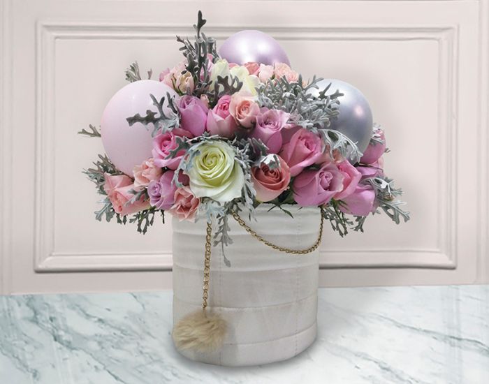 Original bouquet de Rosas con Globos | AVIGNON