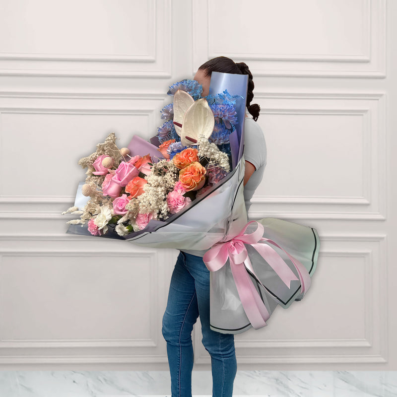 Ramo en Tonalidades Blancas y Azules | CELIA