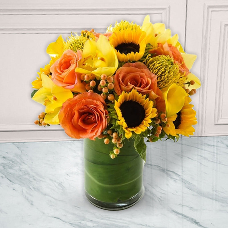 Girasoles con Rosas premium | FERRARA