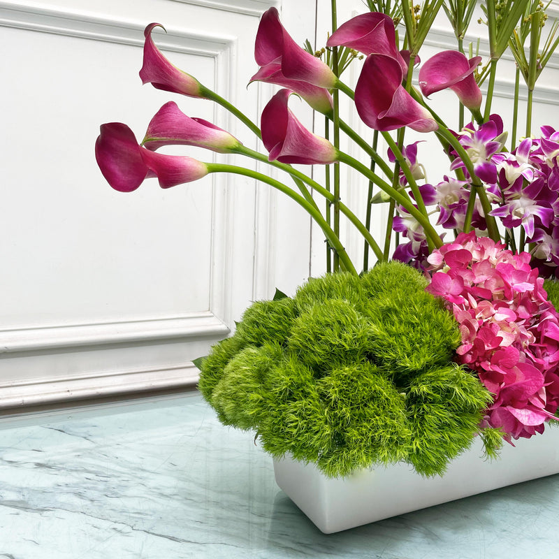 Arreglo Floral Orquideas Callas y Hortensias | ANIMO