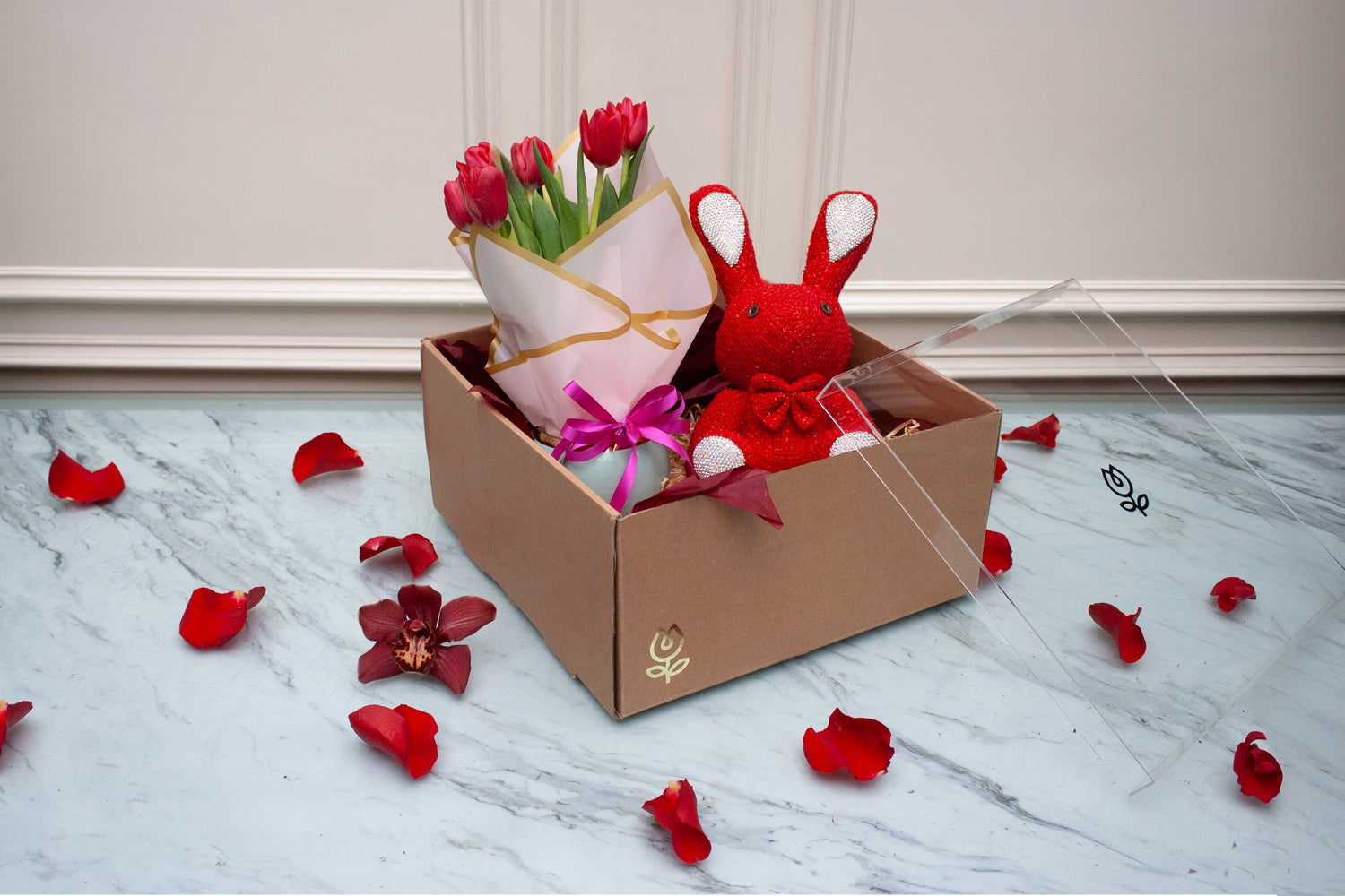 Kit de Regalo con Tulipanes y Chocolates | Carlotta