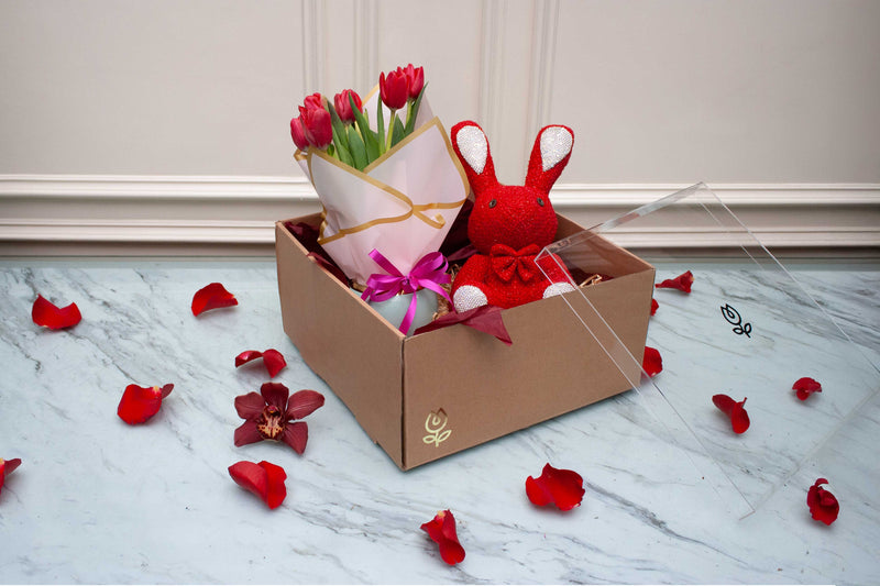 Kit de Regalo con Tulipanes y Chocolates | Carlotta