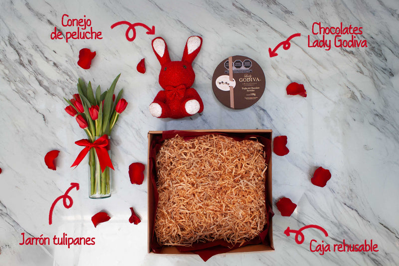 Kit de Regalo con Tulipanes y Chocolates | Gemma
