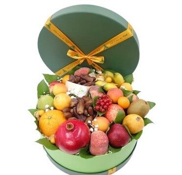 Sofisticada caja de frutas y dátiles | ELEGANT