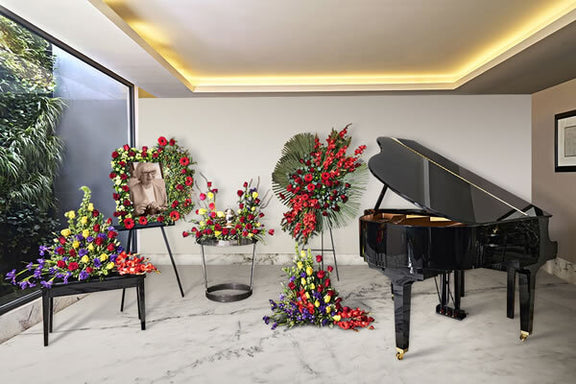 Decoración total de flores para funeral | CLOUDY