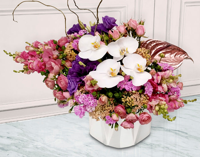 Arreglo de Rosas con Orquídeas | DELIRIUM