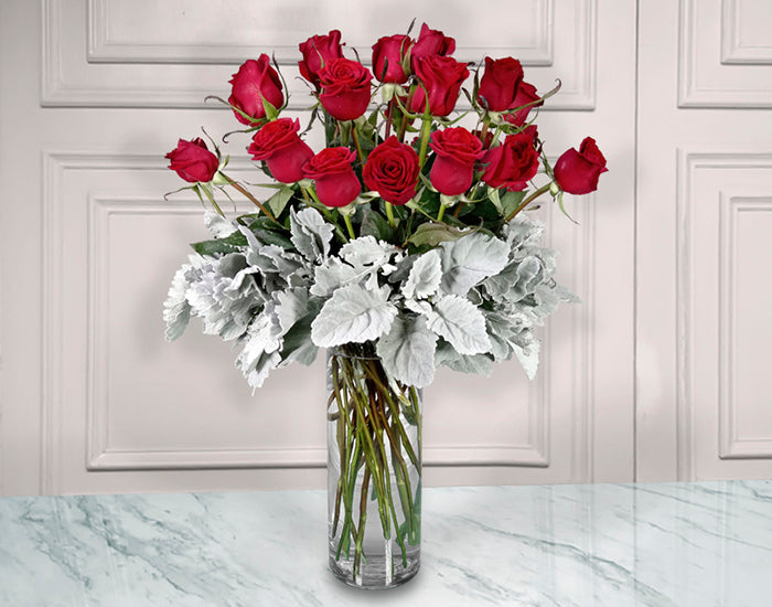 24 Rosas Premium en Cristal | LOUISE