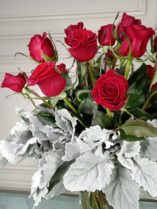 24 Rosas Premium en Cristal | LOUISE