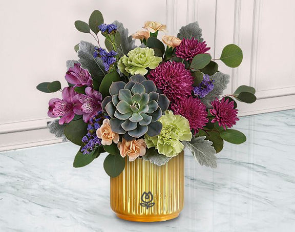 Bouquet de Flores con Suculenta | MILA