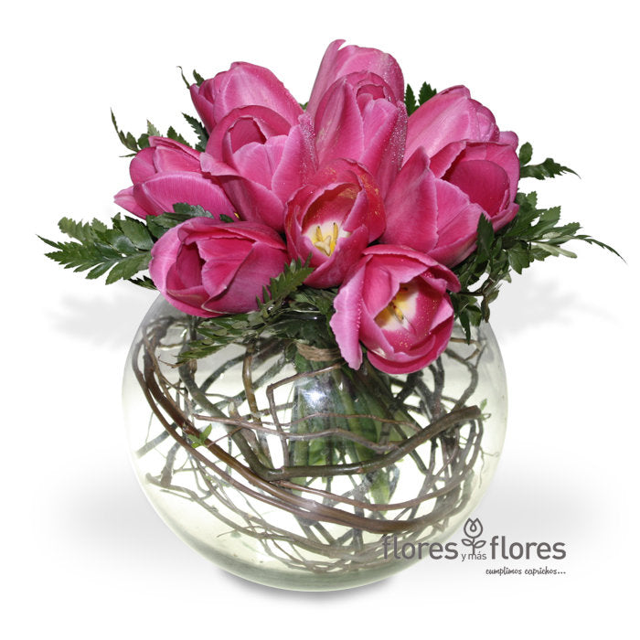 Arreglo Floral de 10 Tulipanes | DESTINO