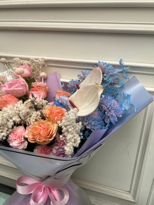 Ramo en Tonalidades Blancas y Azules | CELIA