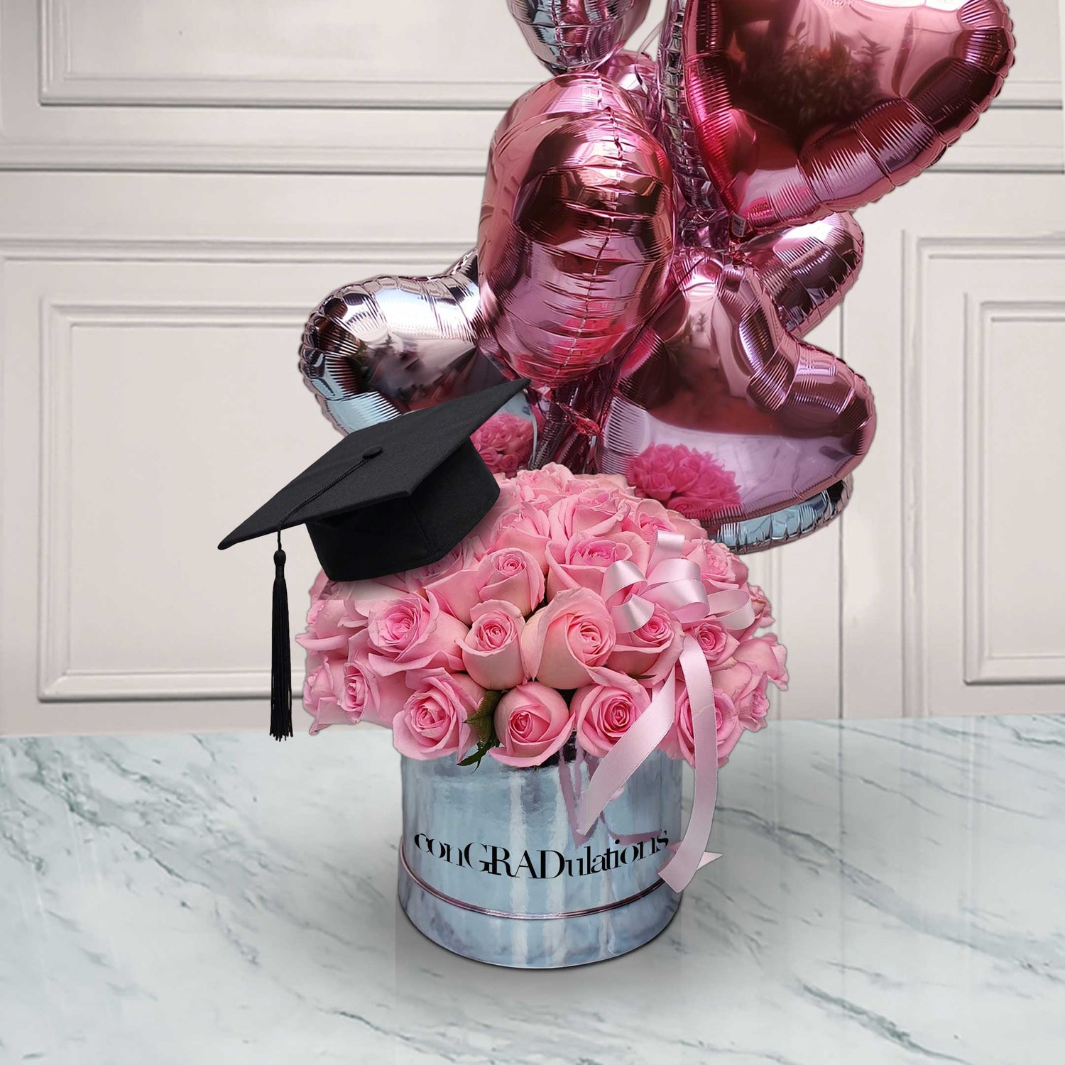 Rosas con Globos Personalizado| Petra II