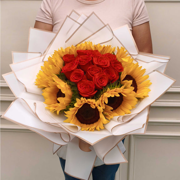 Ramo de Girasoles con Rosas | STEFANY