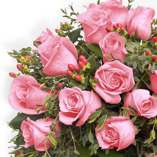 Jarrón con 24 Rosas | VALENTINA