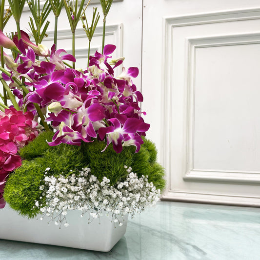 Arreglo Floral Orquideas Callas y Hortensias | ANIMO