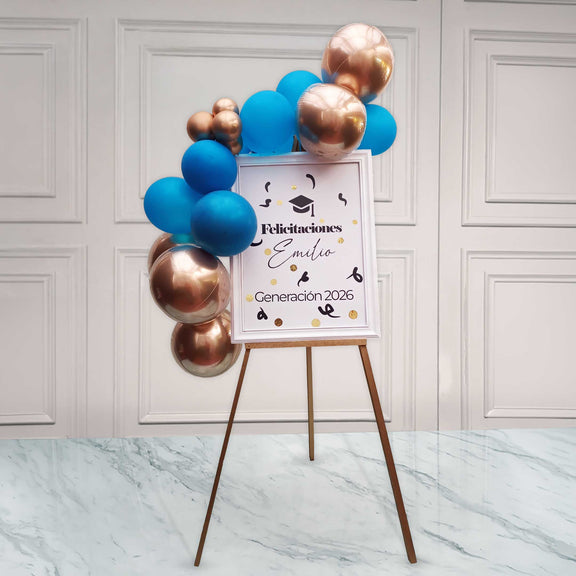 Composición personalizada de Globos y Mampara Personalizada | Gigi